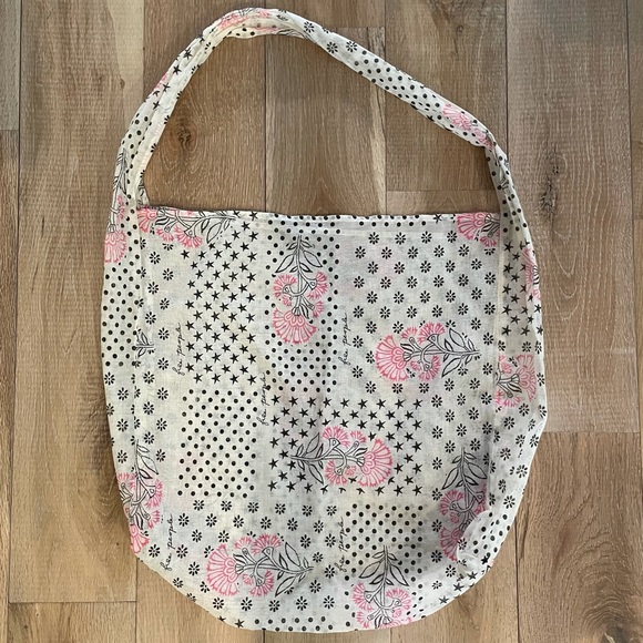 Free People Large Reusable Shopping Tote Shoulder Bag - Picture 2 of 4